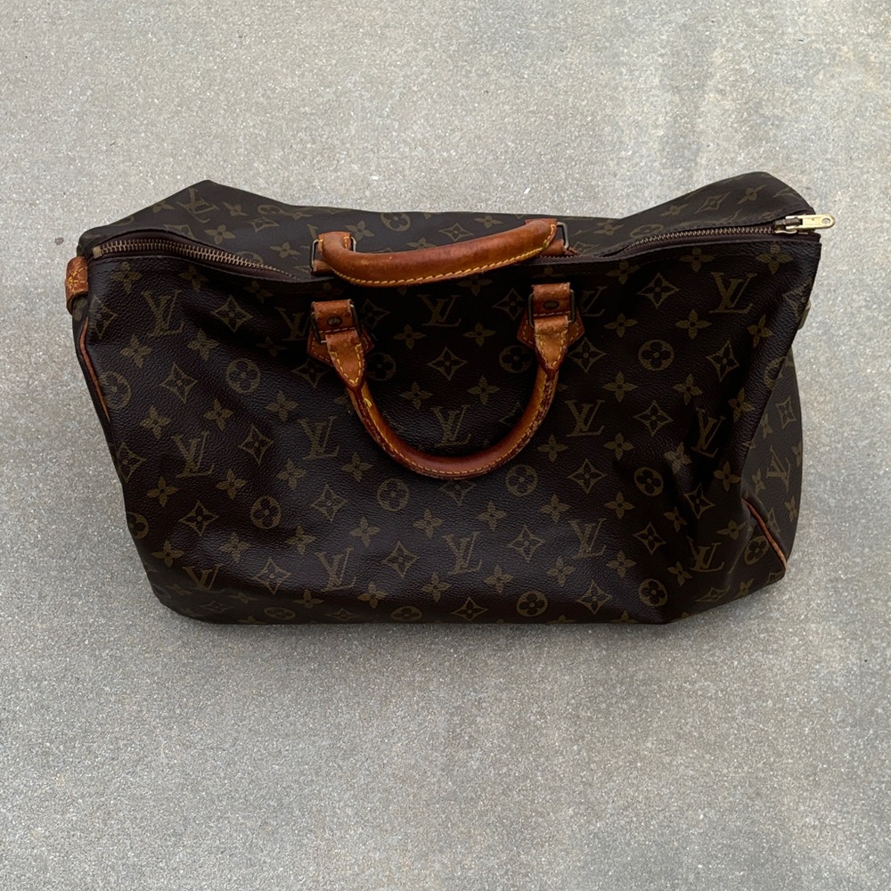 Louis Vuitton Dark Brown Monogram Duffel Bag